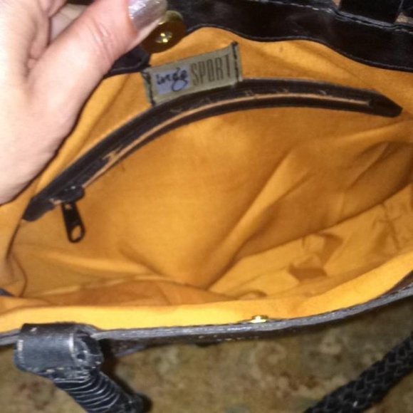 Black leather Inge Sport bag - Picture 8 of 9